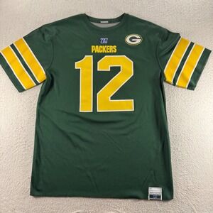 Green Bay Packers Aaron Rodgers 12 Football Jersey‎ NFL Men Size Large Tailgate